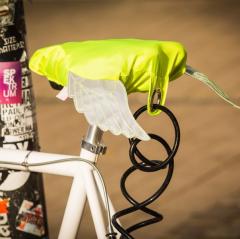 Husa pentru saua bicicletei - Flying Bike argintie