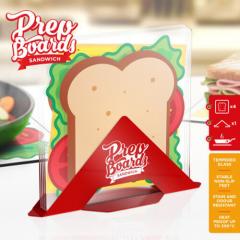 Set 4 tocatoare din sticla - Sandwich Chopping Boards