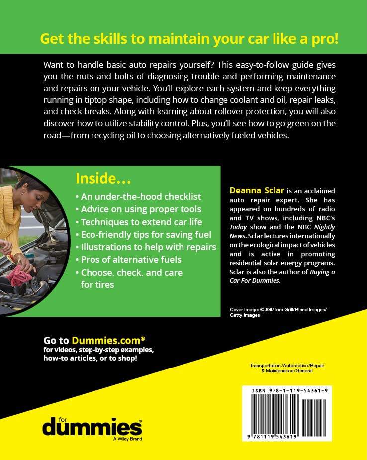 Auto Repair for Dummies Deanna Sclar