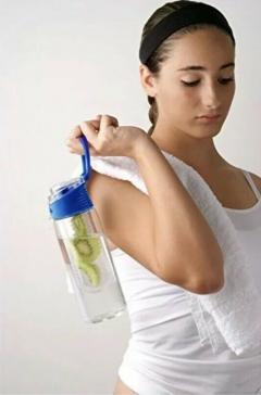 Sticla cu infuzor -Tritan Blue