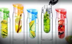 Sticla cu infuzor - Tritan Red