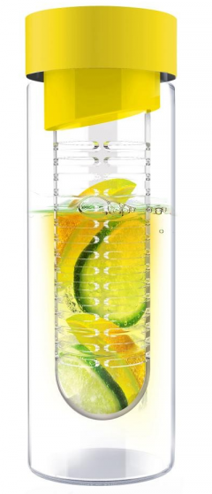 Sticla de apa cu infuzor - Asobu - Galben