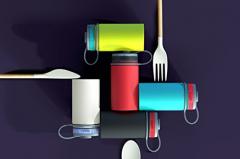 Cana de voiaj din otel inoxidabil - Black