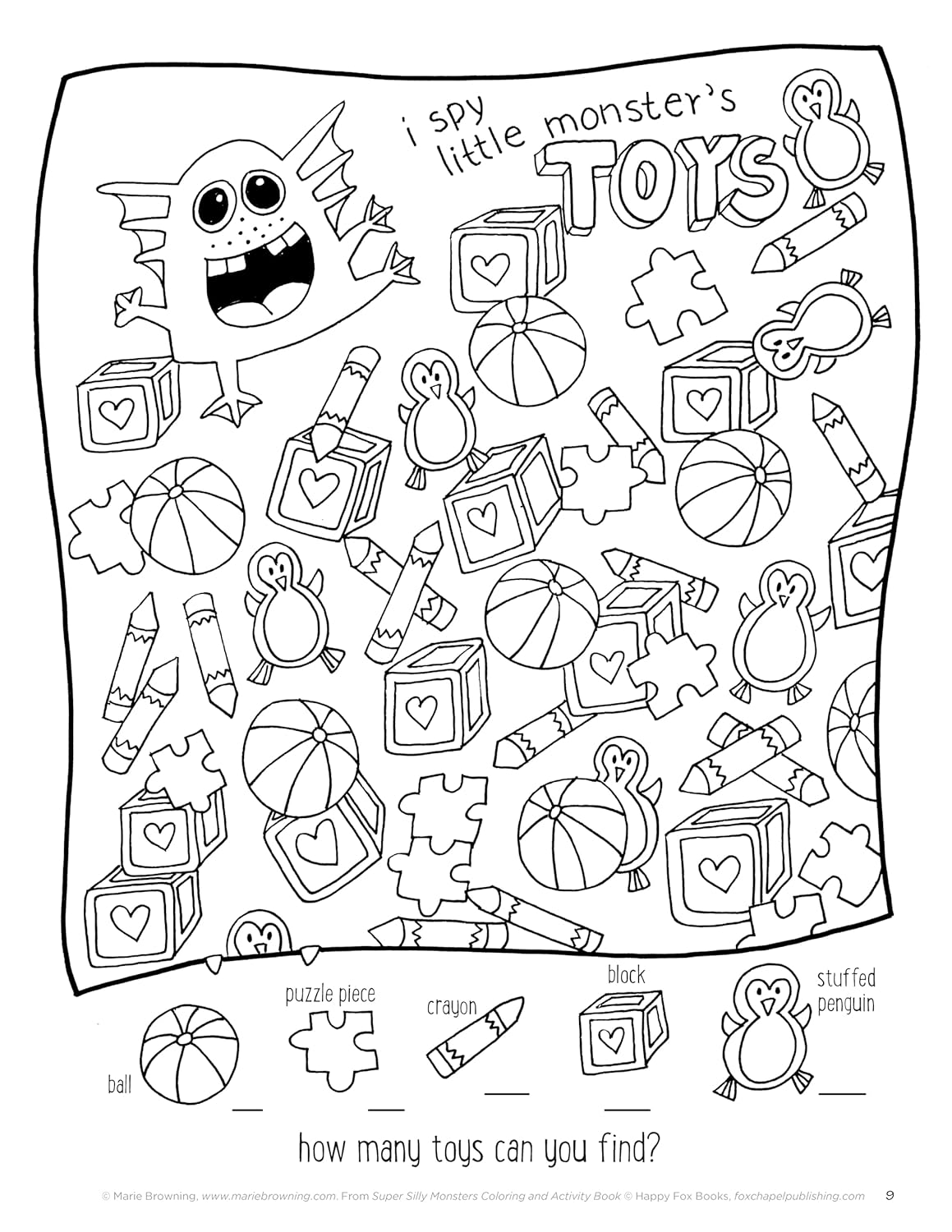 Super Silly Monsters Coloring and Activity Book - Marie Browning