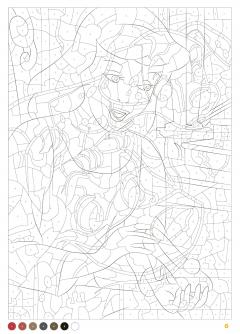 Coloriages mysteres Disney. Portraits