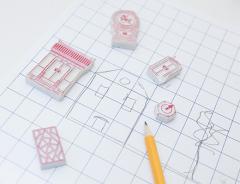 Set 5 radiere Arhitectura Chineza