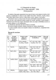 Chimie. Olimpiade si concursuri. Clasele a VII-a, a VIII-a, si a IX-a