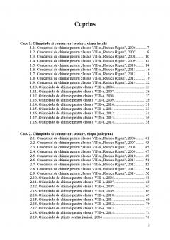 Chimie. Olimpiade si concursuri. Clasele a VII-a, a VIII-a, si a IX-a