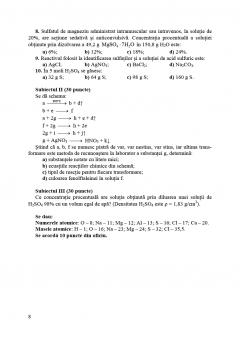 Chimie. Olimpiade si concursuri. Clasele a VII-a, a VIII-a, si a IX-a