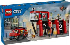 LEGO City - Statie si camion de pompieri (60414)