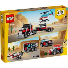 LEGO Creator - Camioneta cu platforma si elicopter (31146)