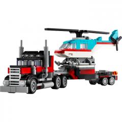 LEGO Creator - Camioneta cu platforma si elicopter (31146)