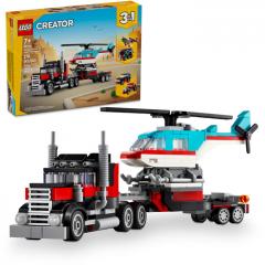 LEGO Creator - Camioneta cu platforma si elicopter (31146)