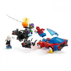 LEGO Marvel Super Heroes - Masina de curse a Omului Paianjen si Venom Green Goblin(76279)