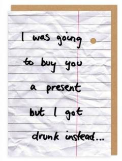 Felicitare - I was going to buy you a present OHH Deer