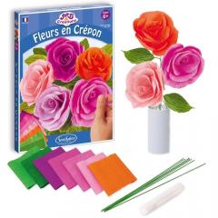 Set creativ - Flori creponate