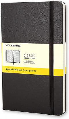 Carnet - Moleskine Classic - Large, Hard Cover, Squared - Black