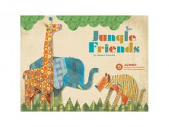 Board book - Jungle Friends: 5 Jumbo Punch-Out Animals for Play and Display