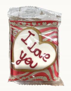 Biscuiti artizanali - Cuore Bianco - I Love You, Red