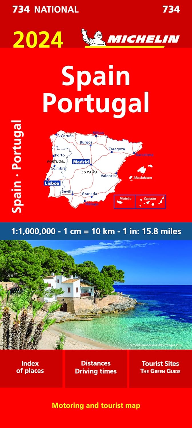 Spain Portugal 2024 Michelin National Map 734   2825347473 0 