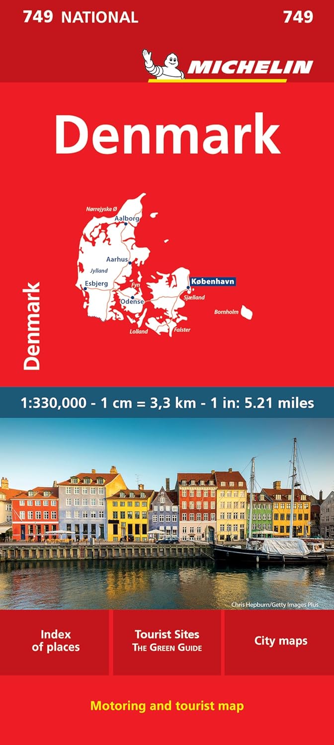 Denmark 2024 Michelin National Map 749