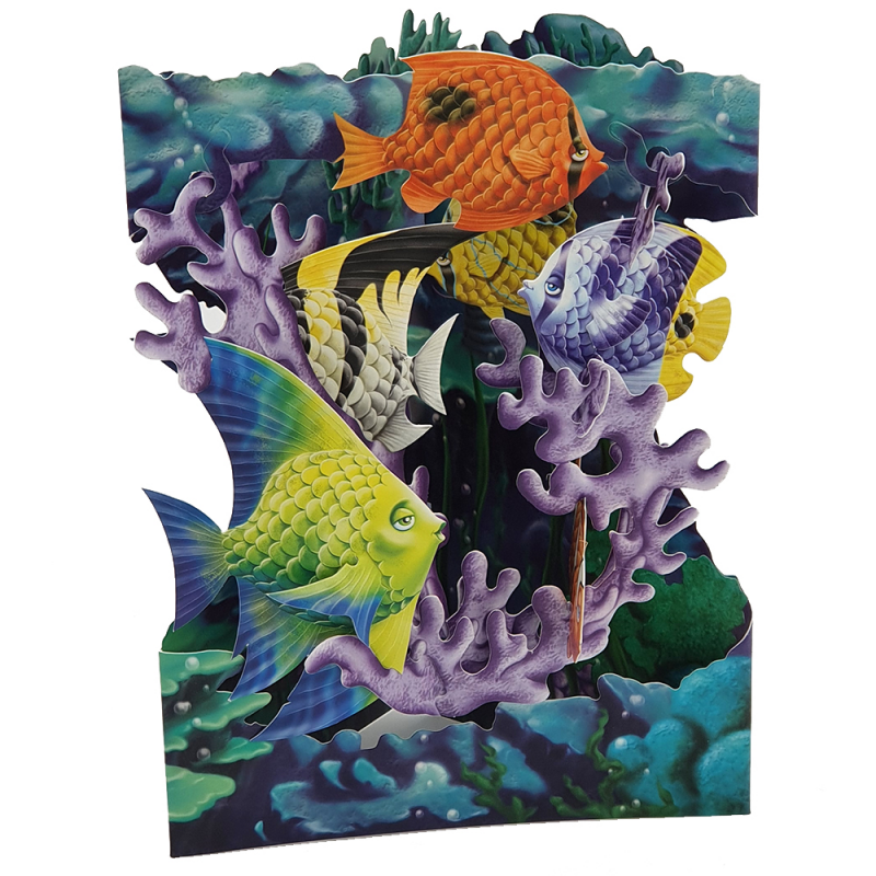 Felicitare 3D - Swing Cards: Aquarium