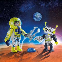 Set 2 figurine - Astronaut and Robot