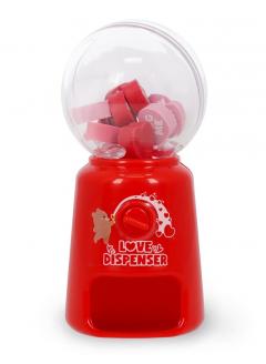 Set 15 radiere - Mini Eraser Dispenser - Love Dispenser