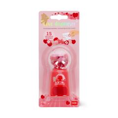 Set 15 radiere - Mini Eraser Dispenser - Love Dispenser