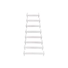 Benzi din silicon - White No-Tie Shoe Bands