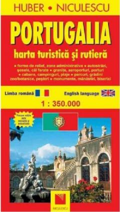 Portugalia. Harta turistica si rutiera