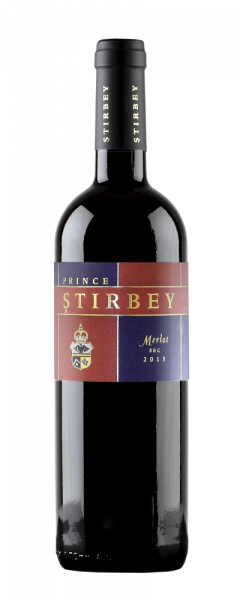 Vin rosu Stirbey - Merlot, sec, 2016