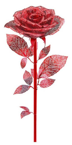 Puzzle 3D - Golden Rose - Rosu