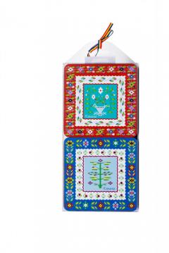 Set 4 suporturi pentru pahare - Pictura pe Lemn