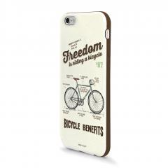 Carcasa IPhone 6 / 6s  - Freedom is riding a bicycle
