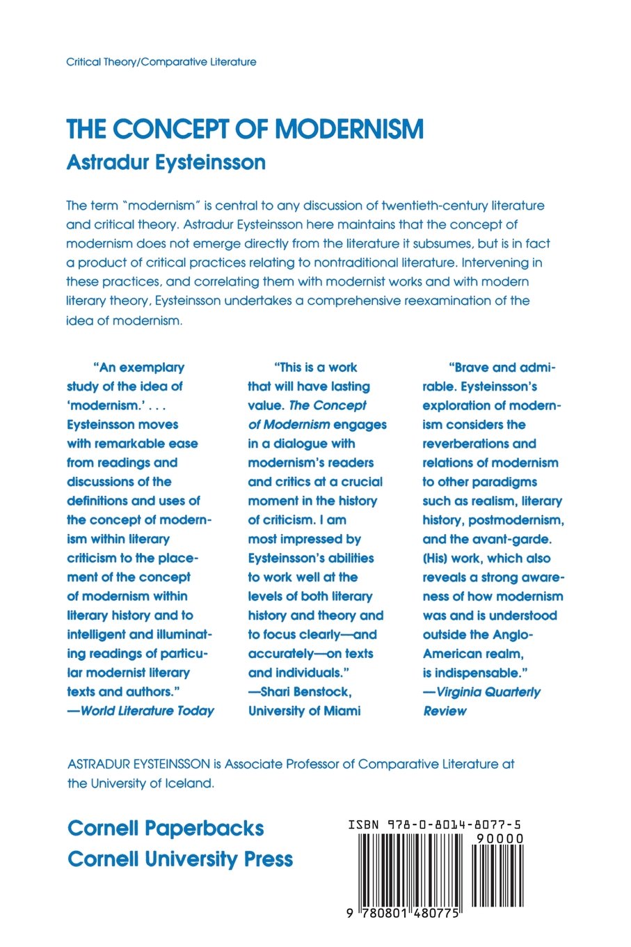 Concept of Modernism - Astradur Eysteinsson