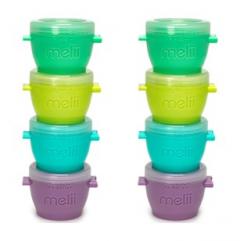 Set 8 recipiente pentru copii - Snap & Go Pods, 118 ml