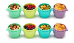 Set 8 recipiente pentru copii - Snap & Go Pods, 118 ml
