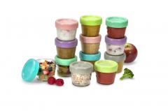 Set 12 recipiente pentru bebelusi - Melii, 118 ml