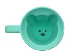 Set 2 cani pentru copii - Silicone Bear Mug, albastru si verde