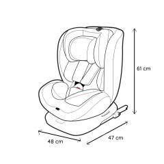 Scaun auto - Dune, 40-150 cm, grey