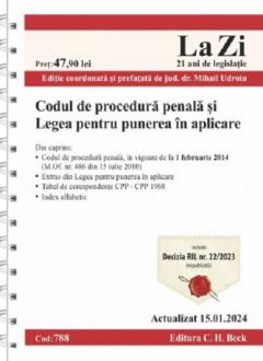 Codul de procedura penala si Legea pentru punerea in aplicare