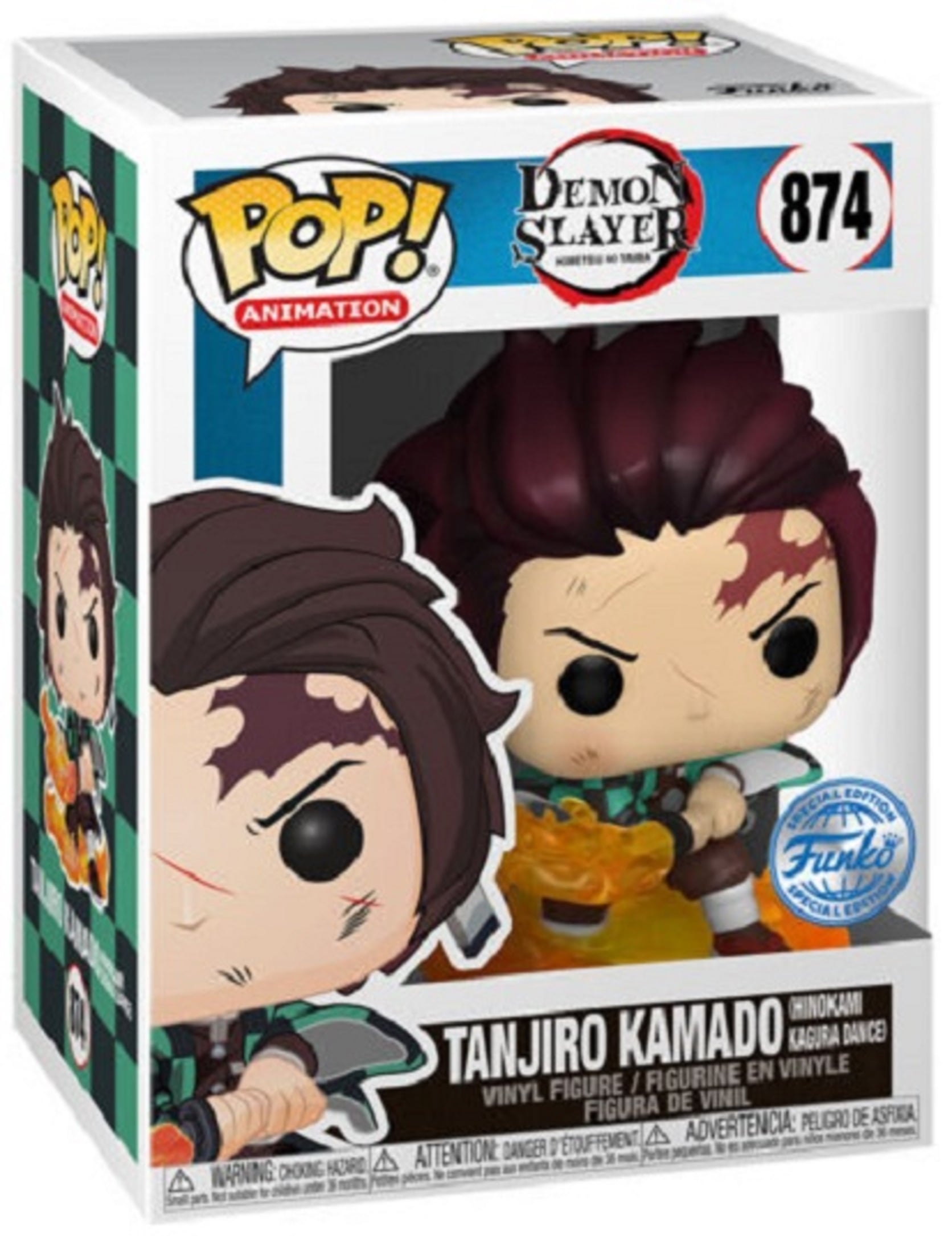 Figurina - POP! Animation - Demon Slayer - Tanjiro + (GW)Chase