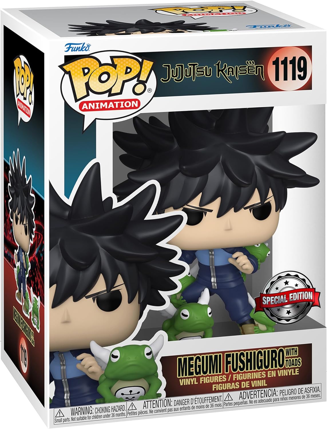 Figurina - Pop! Animation - Jujutsu Kaisen: Megumi Fushiguro With Toads