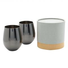 Set 2 pahare tip tumbler - Gunmetal