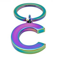 Breloc - Lund Luxe Letter C – Oil Slick