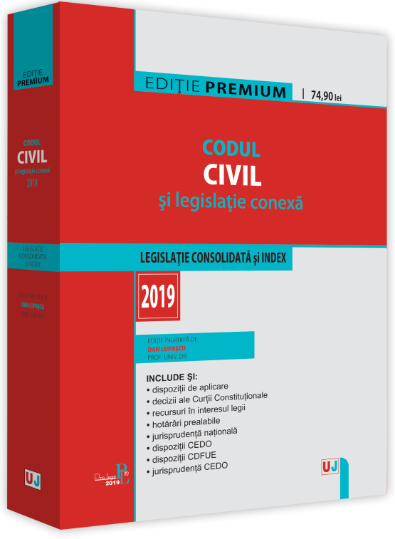 Codul civil si legislatie conexa 2019