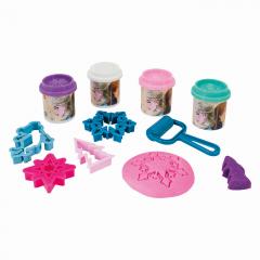 Set 4 borcanase plastilina si accesorii - Disney Frozen 