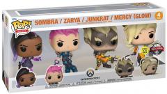 Set figurine - Pop! Games - Overwatch - Sombra , Zarya , Junkrat & Mercy Vaulted Rare