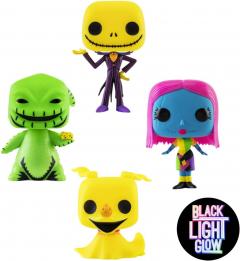 Set 4 figurine - Pop! The Nightmare Before Christmas - Jack, Oogie Boogie, Sally & Zero